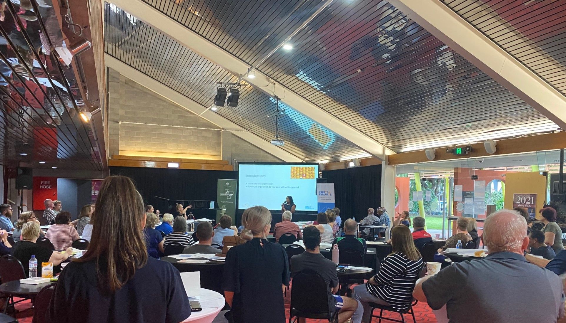 A full house at the Burdekin Theatre in Ayr for Renee Madsen's grant writing training course
