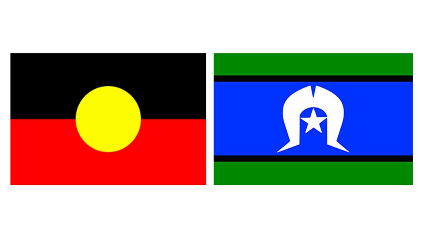 Aboriginal flag and Torres Strait Islander flag